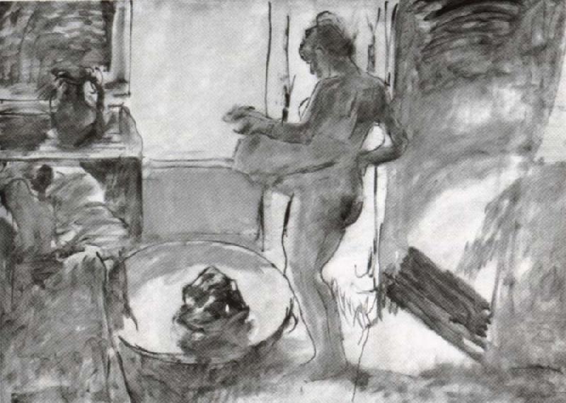 Nude woman drying herself, Edgar Degas